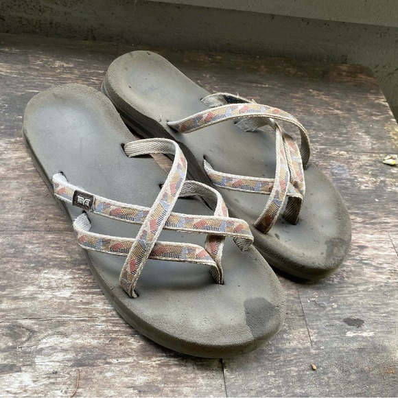 Teva 36400 Mush Mandalyn Women's Brown Flip Flop Strappy Platform Sandals SZ W8 - Picture 12 of 16